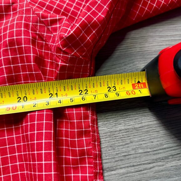 L.L. Bean Men's Wrinkle-Free Kennebunk Sport Short Sleeve Shirt - Red - Picture 4 of 5